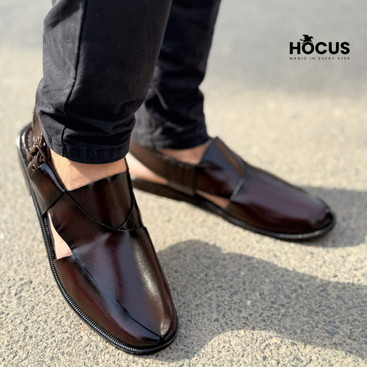 Brown Leather Peshawari Sandal